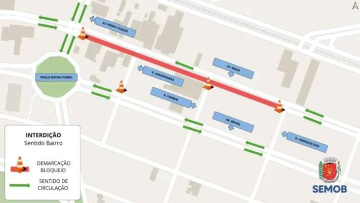 Avenida importante de Maringá tem interdição total para recapeamento; veja o trecho bloqueado e rotas alternativas Foto 2 Fotos de Avenida importante de Maringá tem interdição total para recapeamento; veja o trecho bloqueado e rotas alternativas