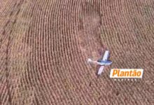 Fotos de Avião cai em área rural de Marialva; equipes de resgate estão no local