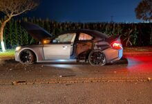 Fotos de Carro de luxo avaliado em mais de R$ 500 mil fica destruído após grave acidente em Maringá