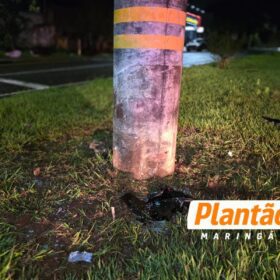 Dois ocupantes são arremessados após carro perder o controle e atingir poste em Maringá Foto 7 Fotos de Dois ocupantes são arremessados após carro perder o controle e atingir poste em Maringá