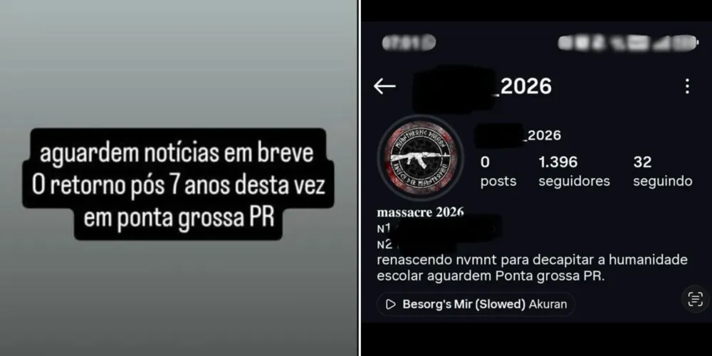 Filho de traficante é preso por fazer ameaças de massacres em escolas no Paraná Foto 1 Fotos de Filho de traficante é preso por fazer ameaças de massacres em escolas no Paraná