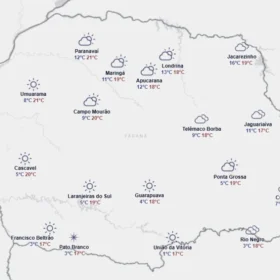 Fotos de Frente fria avança, tempo vira e põe 138 cidades do Paraná em alerta de tempestade; frio intenso volta nesta semana