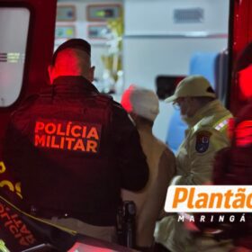 Fotos de Homem é agredido por populares após tentar roubar moto de entregador em Maringá
