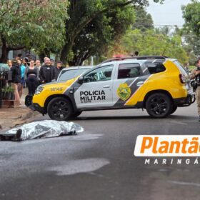 Fotos de Homem é morto a facadas em frente a bar, em Maringá; crime foi registrado por câmera de segurança