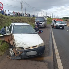 Homem fica gravemente ferido após atropelamento na BR-376 Foto 2 Fotos de Homem fica gravemente ferido após atropelamento na BR-376