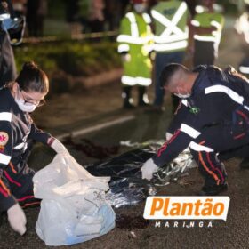 Fotos de Homem morre após ser atropelado na BR-376, no distrito de Iguatemi, em Maringá