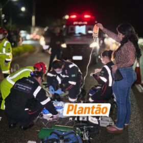 Fotos de Homem morre após ser atropelado na BR-376, no distrito de Iguatemi, em Maringá