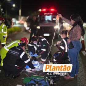 Fotos de Homem morre após ser atropelado na BR-376, no distrito de Iguatemi, em Maringá