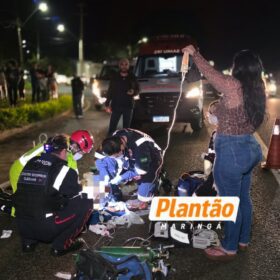 Fotos de Homem morre após ser atropelado na BR-376, no distrito de Iguatemi, em Maringá