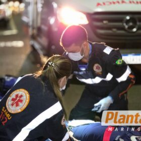 Fotos de Homem sofre traumatismo craniano após atropelamento em avenida de Maringá