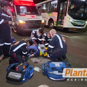 Fotos de Homem sofre traumatismo craniano após atropelamento em avenida de Maringá