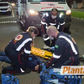Fotos de Homem sofre traumatismo craniano após atropelamento em avenida de Maringá