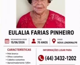 Fotos de Imagens revelam últimos passos de idosa desaparecida em Maringá antes de viagem; polícia apura possível relacionamento secreto