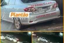 Fotos de "Só o diabo é bom, Lúcifer é meu amigo": motorista na contramão provoca acidente e foge em Maringá