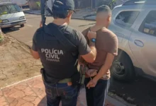 Fotos de Irmãos acusados de furto em residência são presos após fuga por telhados em Maringá; vídeo