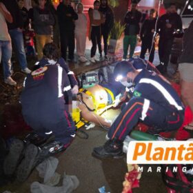 Motoboy e morador de rua ficam em estado gravíssimo após atropelamento em Maringá Foto 4 Fotos de Motoboy e morador de rua ficam em estado gravíssimo após atropelamento em Maringá