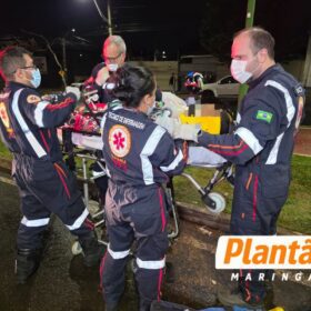 Fotos de Motociclista é socorrido em estado gravíssimo após colisão com Jeep em Maringá; motorista estava com CNH suspensa