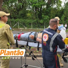 Motociclista sofre ferimentos gravíssimos após perder controle e colidir contra árvore em Maringá Foto 2 Fotos de Motociclista sofre ferimentos gravíssimos após perder controle e colidir contra árvore em Maringá