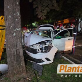 Fotos de Motorista foge após provocar grave acidente na Avenida Cerro Azul, em Maringá