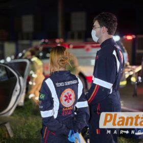 Fotos de Motorista foge após provocar grave acidente na Avenida Cerro Azul, em Maringá
