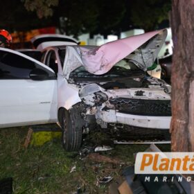 Fotos de Motorista foge após provocar grave acidente na Avenida Cerro Azul, em Maringá