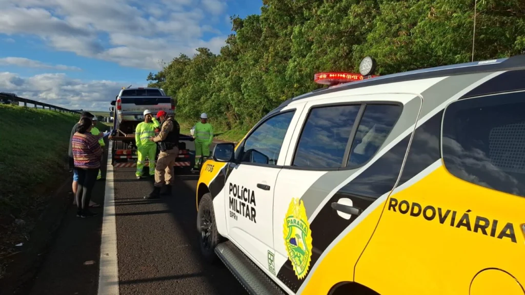 Mulher fica ferida após caminhonete capotar na PR-317, em Maringá Foto 1 Fotos de Mulher fica ferida após caminhonete capotar na PR-317, em Maringá