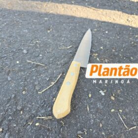 Fotos de Pai é atingido por pedrada na cabeça e filho é esfaqueado durante briga em Maringá