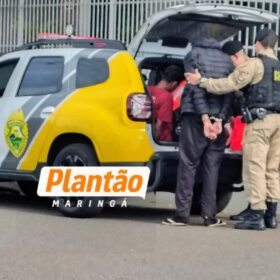 Fotos de Quadrilha é presa pela PM em Maringá com carro furtado; helicóptero Falcão auxiliou na operação; COM VÍDEO