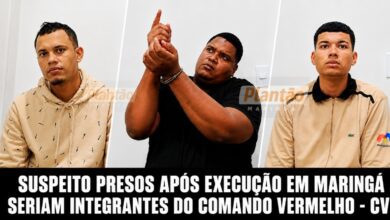 Fotos de Suspeitos presos por execução em Maringá seriam integrantes do Comando Vermelho