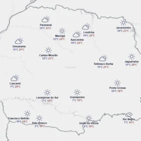 Última semana antes do inverno tem temperaturas abaixo de 5°C e chance de geada no Paraná; veja a previsão completa Foto 3 Fotos de Última semana antes do inverno tem temperaturas abaixo de 5°C e chance de geada no Paraná; veja a previsão completa