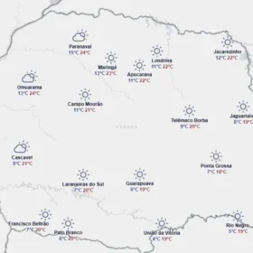 Última semana antes do inverno tem temperaturas abaixo de 5°C e chance de geada no Paraná; veja a previsão completa Foto 4 Fotos de Última semana antes do inverno tem temperaturas abaixo de 5°C e chance de geada no Paraná; veja a previsão completa