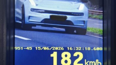 Fotos de Veículo é flagrado a 182 km/h durante operação da Polícia Rodoviária de Maringá na PR-323