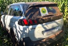 Fotos de Veículo furtado em Maringá é recuperado em área rural de Peabiru