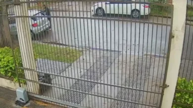 Fotos de Vídeo: Homem arromba carro e furta mochila em frente a instituição de acolhimento em Maringá