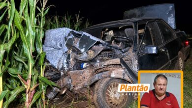 Fotos de Motorista morre em colisão frontal com carreta na PR-323; o corpo foi encaminhado ao IML de Maringá