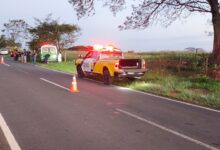 Fotos de Ciclista morre após ser atropelado por van na PR-340; Corpo foi encaminhado ao IML de Maringá