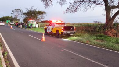 Fotos de Ciclista morre após ser atropelado por van na PR-340; Corpo foi encaminhado ao IML de Maringá