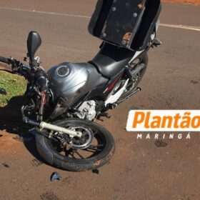 Fotos de Conversão proibida provoca grave acidente e deixa motociclista ferido em Maringá