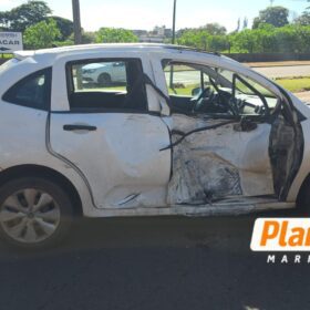 Fotos de Conversão proibida provoca grave acidente e deixa motociclista ferido em Maringá