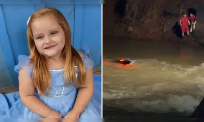 Corpo de menina de 4 anos é encontrado após 13 horas de buscas em rio no Paraná Foto 1 Fotos de Corpo de menina de 4 anos é encontrado após 13 horas de buscas em rio no Paraná