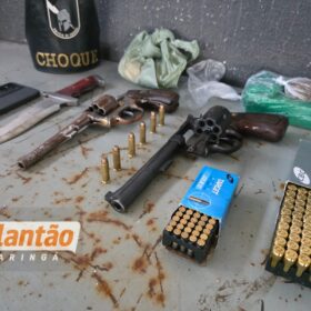 Dono de conveniência é preso com armas e drogas no Jardim Indaiá, em Maringá Foto 3 Fotos de Dono de conveniência é preso com armas e drogas no Jardim Indaiá, em Maringá