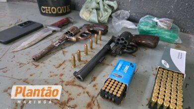Fotos de Dono de conveniência é preso com armas e drogas no Jardim Indaiá, em Maringá