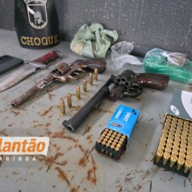 Dono de conveniência é preso com armas e drogas no Jardim Indaiá, em Maringá Foto 1 Fotos de Dono de conveniência é preso com armas e drogas no Jardim Indaiá, em Maringá