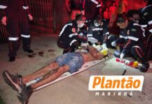 Fotos de Homem é espancado e esfaqueado após confusão em bar, em Maringá