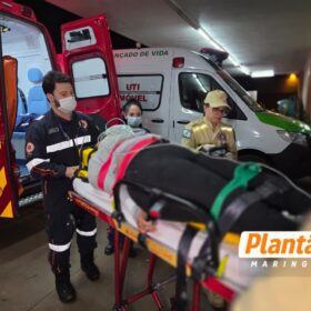 Jovem é socorrida com trauma craniano após perder o controle da moto em faixa elevada de Maringá Foto 9 Fotos de Jovem é socorrida com trauma craniano após perder o controle da moto em faixa elevada de Maringá