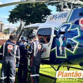 Fotos de Mãe e filha ficam gravemente feridas após desabamento de muro ao tentarem colher flores; vítimas foram encaminhadas a hospitais de Maringá