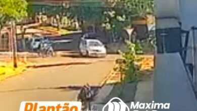Fotos de Manobra proibida provoca grave acidente e deixa dois motociclistas feridos em Maringá