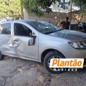 Manobra proibida provoca grave acidente e deixa dois motociclistas feridos em Maringá Foto 4 Fotos de Manobra proibida provoca grave acidente e deixa dois motociclistas feridos em Maringá
