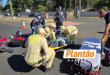 Fotos de Moça sofre traumatismo craniano grave após colisão com carro em Maringá