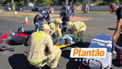 Fotos de Moça sofre traumatismo craniano grave após colisão com carro em Maringá